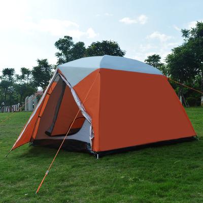 China Garden camping tent family account classic diagonal tie type waterproof rainproof UV protection outdoor camping tent for 2/4 tent for sale