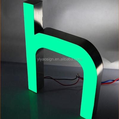 China Indoor outdoor high quality plastic custom mini word advertising channel illuminated led light acrylic 3d logo letter sign board for sale