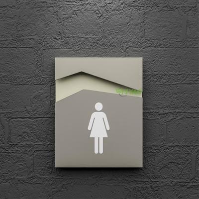 China YIYAO Modern Bedroom Toilet Hospital Room Plastic Front Entrance Sign for sale