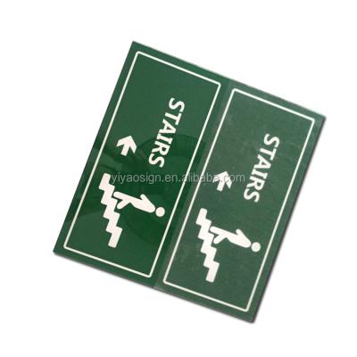 China Real Estate/Shop/Building/Office Green Letters Directional Light Man Emergency Safety Exit Working Sign Plate YIYAO for sale