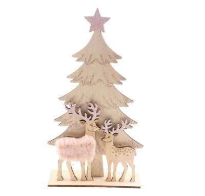 China Creative wooden wooden gifts for Christmas decorations for sale