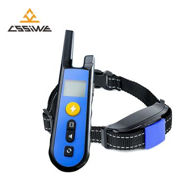 China Wholesale Viable Customize Pets Safe Electronic Training Anti Bark Remote Device Collar Dog Trainer Waterproof Stop Bark E Collar for sale