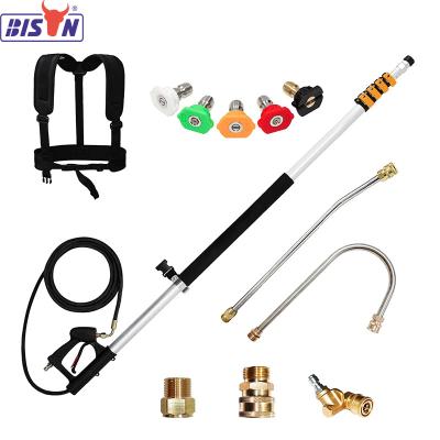 China Hotels Bison 24 Heavy Duty Telescoping Extension Spray Wand For High Pressure Washer for sale