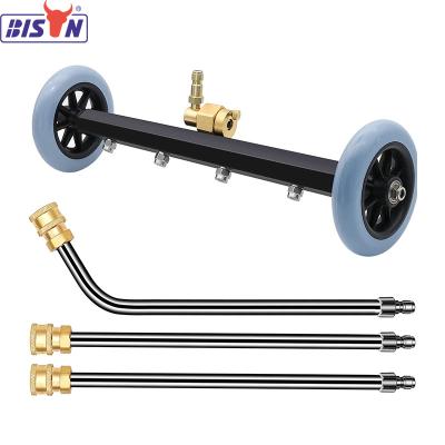 China Hotels Bison High Pressure Car Washer Commercial Detailing Underbody Lance With Wheel for sale