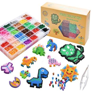 China Kids Perler Kit 5mm Iron Fuse Hama Beads 3d Puzzle Modern Diy Toy Kids Creative Handmade Craft Toy Gift for sale