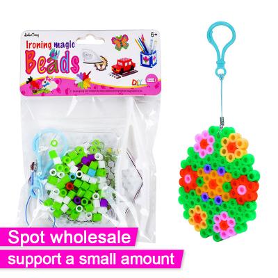 China Expand Hot Selling Skills 2022 Kid Toys Multi Color Hexagon Educational Plastic Ironing Kits Kids Practical Diy Hama Beads Toys Craft Diy Hama Beads Toys for sale