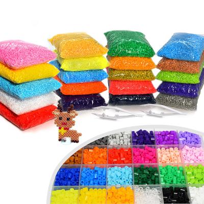 China Modern Wholesale Diy Toys Educational Puzzle Game Ironing Beads Set 5mm Plastic Hama Perler Beads for sale