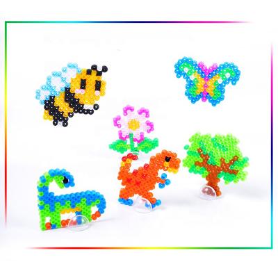 China 5mm Fuse Beads Custom Modern Dinosaur Cartoon Patterns 4500 Pcs Multi-colors Perler Beads Toys Bottled Hama Beads Kit For Kids for sale