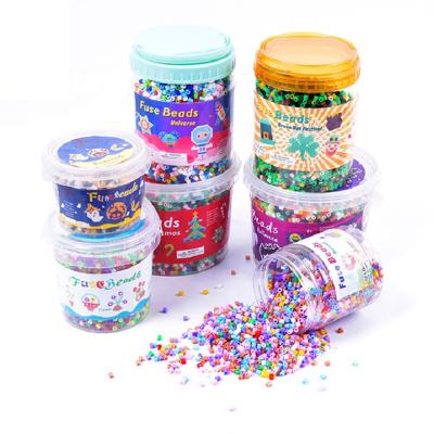 China Modern Toowl 5mm 4500 Pcs Bottled Perler Craft Toys Educational Multi-Colors Hama Beads Kids Diy Handmade Melt Loose Beads for sale