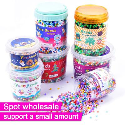 China Modern Ironing Dinosaur World Theme 5mm Beads Kids Diy Educational Toys 4500 Pcs Perler Beads Bottled Fuse Beads Kits for sale