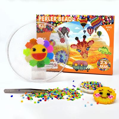 China 2022 New Modern Toys 3d Hama Beads Handmade 2.6mm Mini Perler Beads Kids Educational 24 Colors Boxed Fuse Beads Kit for sale