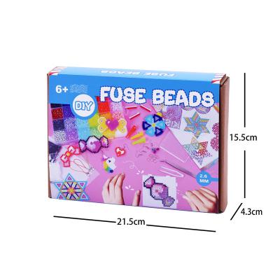 China EVA Diy 2.6mm Artkal Bead Kid Educational Toys Gift Beads Fuse Bead 24 Hama Beads Set Boxed By Grids for sale