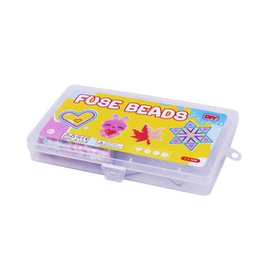 China Educational Toy Ecofriendly EVA Children's Educational Toy 2.6mm Craft Beads DIY Non-Toxic Colorful Ironing Fuse Bead Kit With Storage Box for sale