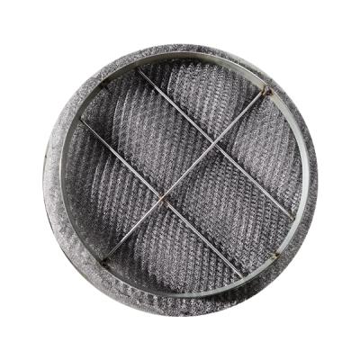 China Foaming Efficiency 97% Stainless Steel Wire Knitted Demister Mesh Demister for sale