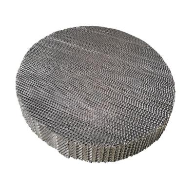 China Tower Absorption Column 125 Metal GauzeSteel 250 350 500 Structured Packing Corrugated Perforated Plate For Distillation Tower for sale