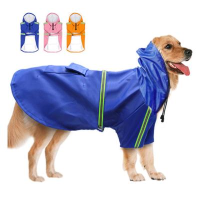 China Sustainable Waterproof Pet Water Resistance Rain Coat Dog Raincoat for sale