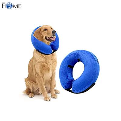 China Sustainable Custom Soft PVC Pet Recovery E-Collar Protective Inflatable Dog Collar for sale