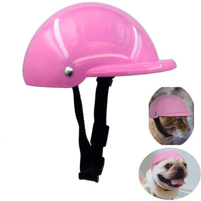 China 6inch Pet Stocked Helmet, Dog Cat Safety Ridding Cap Motorcycle Bike Hat, Soft Padded Sun Rain Protection for sale