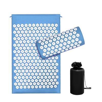 China Massage Yoga Mat Acupressure Mat and Pillow Massager Set for sale