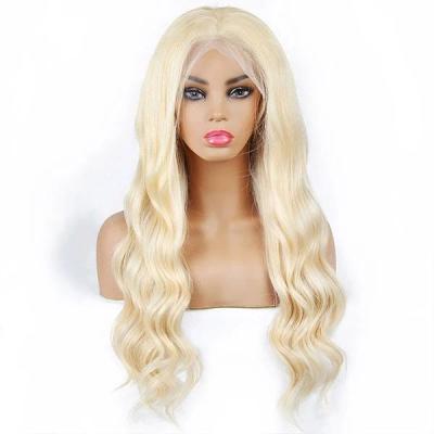 China Full Lace Human Hair Wig 613 Inch 613 Virgin Human Hair Straight Blonde Brazilian Hair for sale