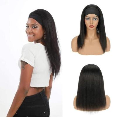 China Wholesale Price Headband Wigs Hair Straight Hair Wig With Headband Hair Wig for sale