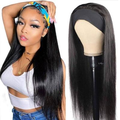 China Curly Wig Remy Human Hair Headband Wholesale Deep Wave Ponytail Hair Wig for sale