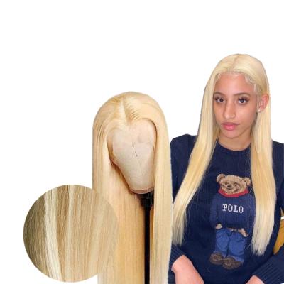 China Blonde 613 Glueless Full Lace Wigs Straight Hair Full Lace Wigs 613 Full Lace Wig for sale