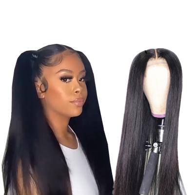 China New Arrival Straight 26 Inch Full Lace Wig Natural Regular Wave Swiss Color Lace Hair Wig for sale