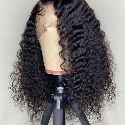 China Brazilian Deep Wave Lace Front Wig OEM Factory Hair Vendor Wig Lace Closure Short Straight Brazilian Hair Bob With Full Ends Human for sale