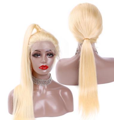 China Wholesale Cheap Russian Blonde 613 Human Hair Lace Front Wig Good Quality Price China Straight Lace Wig Sellers for sale