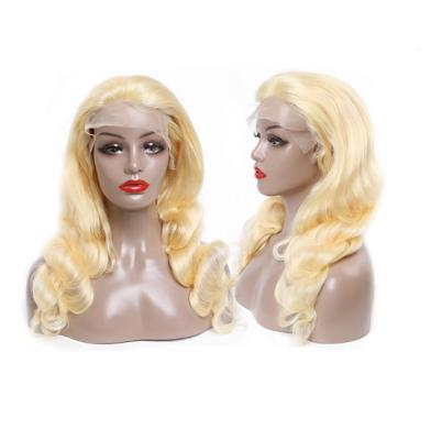 China Straight 2021 613 Blonde Short Peruvian Bone Straight Cut Hair Lead Wig Full Lace Front Wigs for sale