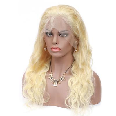 China Wholesale Straight 13x4 13x6 613 Lace Front Wig Blonde 613 Full Lace Wig Pre Plucked Hair for sale