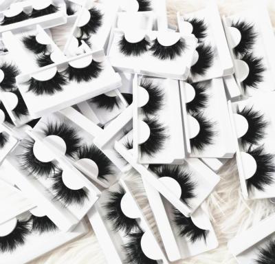 China Wholesale price 25-30mm thick good quality 5d mink fluffy dramatic eyelashes with free wick box for sale