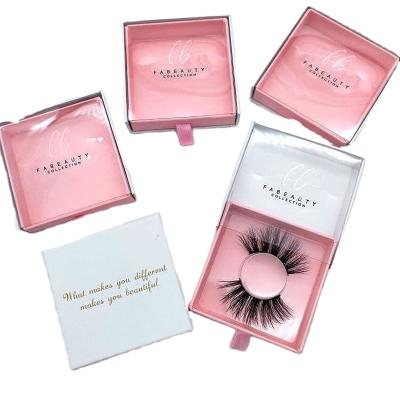 China Long 100% Real Mink Lashes Private Label Lashes 3d Natural Mink Lashes Custom Logo Eyelash Packaging for sale