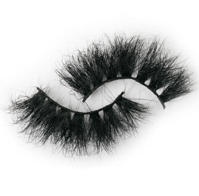 China Real 25MM Long Lash Best 5D 100% Private Label Siberian Mink Lashes 3D Mink Eyelash 25Mm Mink Eyelash for sale