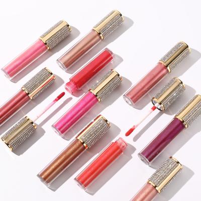 China Waterproof Wholesale 2 in 1 Set Liquid Diamond Lipstick And Lip Liner Kit Waterproof Pencil Lipliner Lip Gloss for sale