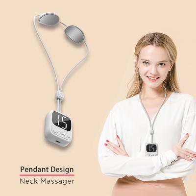 China Multifunctional Electric Traction Device Care NECK Masajista Cuello Infrared Pain Heated Cordless Manual Smart Neck Massager for sale