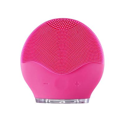 China Professional DEEP CLEANSING Face Wash Brush Skin Cleanser Pore Remover Face Cleanser Deep Massage Ultrasonic Vibration Electric Facial Cleansing Brush for sale