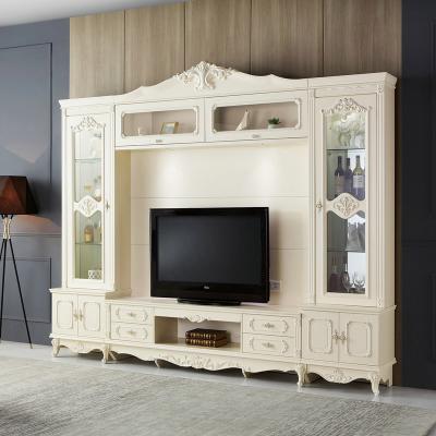 China Large Capacity Extendable TV Wall Furniture Living Room Multi Grid Storage Cabinet for sale