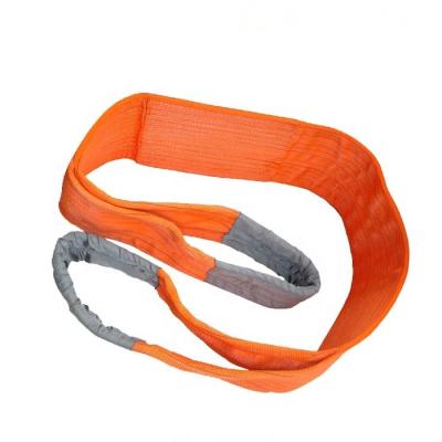 China Making Lifting Sling OEM Webbing Sling Flat Sling With Reinforced Double Eyes for sale