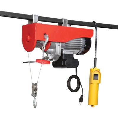 China Construction site mini pusher 1ton electric hoist PA1000 electric wire rope harga hoist lifting crane for sale