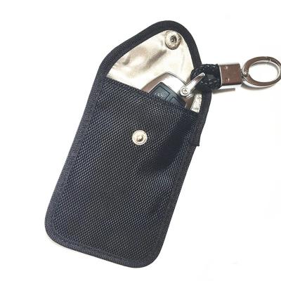 China Fashion RFID Blocking Leather Smart Car Key Cover Cases For Protect Credit Card for sale