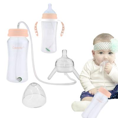 China Hot Sale PP BPA Free Newborn Baby Bottle Hands Free Feeding Bottle Supplies Gift Set for sale