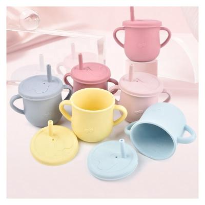 China Bpa 150ml Bpa Free Baby Water Bottle Free Cup Silicone Baby Sippy Cup for sale