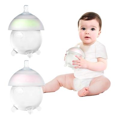 China BPA Free Wide Neck 250ml Milk Feeding Bottle Baby Feeder Products Silicone Feeding Bottle for sale