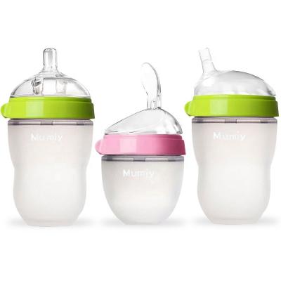 China BPA Wide Neck Breastmilk Free Hands Free Bottle Milk Storage Breast Pumb Baby Driver Bottle for sale