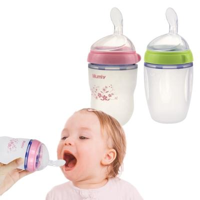 China BPA Free 250ml Soft Silicone Baby Food Infant Squeeze Feeder for sale