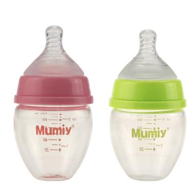 China BPA Free Glass Newborn Baby 100ml Baby Bottle for sale