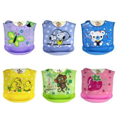 China BPA Free Detachable Cute Silicone Cotton Design Cartoon Baby Infant Bib for sale