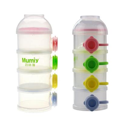 China BPA Free Baby Milk Powder Formula Dispenser Box Easy Carry Stackable Container for sale